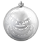Елочные шары набор (6шт, d6см, глянцевые) серебряный