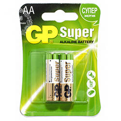 Батарейка GP Super (АА, 2 шт., LR6)